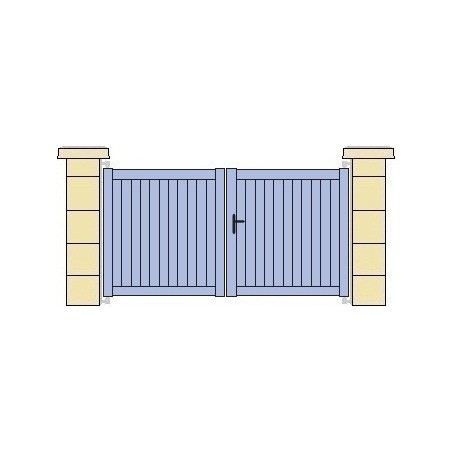 Portail aluminium TOPAZE - Portails & Portillons pleins en aluminium - 1