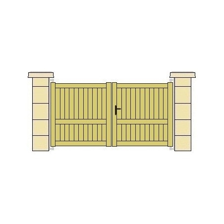 Portail aluminium PERIDOT - Portails & Portillons pleins en aluminium - 2