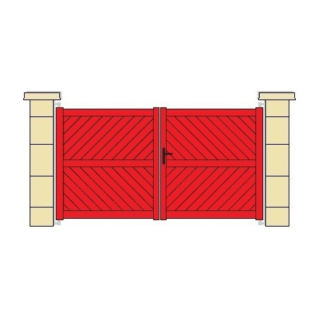 Portail aluminium PYROPE - Portails & Portillons pleins en aluminium - 2