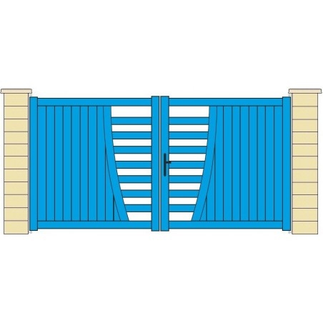 Portail aluminium FLUORITE - Portails & Portillons pleins en aluminium - 2