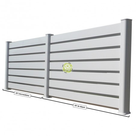 Kit DEPART en PVC brise-vue - Clôture brise-vue en PVC - 4 Kit DEPART en PVC brise-vue - Clôture brise-vue en PVC - 4