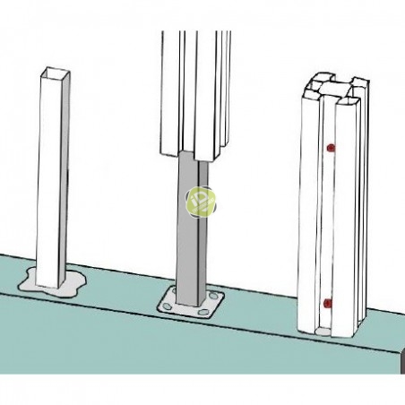 Kit DEPART en PVC brise-vue - Clôture brise-vue en PVC - 6
