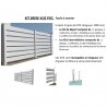 Kit INTERMEDIAIRE en PVC brise-vue - Clôture brise-vue en PVC - 7 Kit INTERMEDIAIRE en PVC brise-vue - Clôture brise-vue en PVC - 7