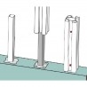 Kit INTERMEDIAIRE en PVC brise-vue - Clôture brise-vue en PVC - 5 Kit INTERMEDIAIRE en PVC brise-vue - Clôture brise-vue en PVC - 5