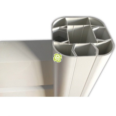 Kit INTERMEDIAIRE en PVC brise-vue - Clôture brise-vue en PVC - 4 Kit INTERMEDIAIRE en PVC brise-vue - Clôture brise-vue en PVC - 4
