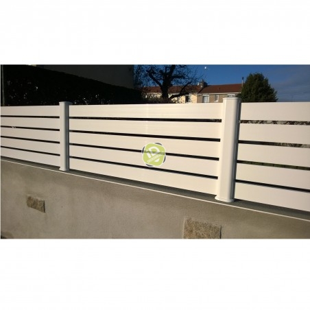 Kit INTERMEDIAIRE clôture pare-vue en PVC - Clôtures ajourées en PVC - 2 Kit INTERMEDIAIRE clôture pare-vue en PVC - Clôtures ajourées en PVC - 2
