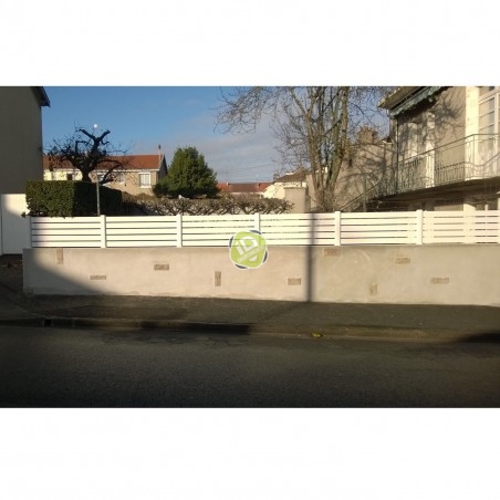 Kit INTERMEDIAIRE clôture pare-vue en PVC - Clôtures ajourées en PVC - 3