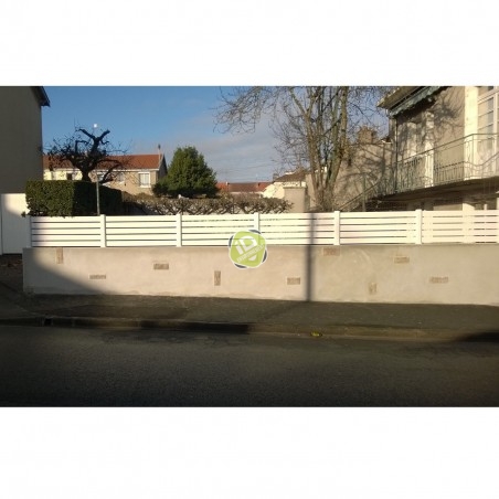 Kit INTERMEDIAIRE clôture pare-vue en PVC - Clôtures ajourées en PVC - 3 Kit INTERMEDIAIRE clôture pare-vue en PVC - Clôtures ajourées en PVC - 3