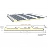 Panneau Ondatherm 1040TS - Bac acier isolé - 2 Panneau Ondatherm 1040TS - Bac acier isolé - 2