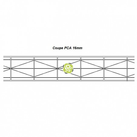 Polycarbonate Alvéolaire 16mm - Polycarbonate alvéolaire - 4