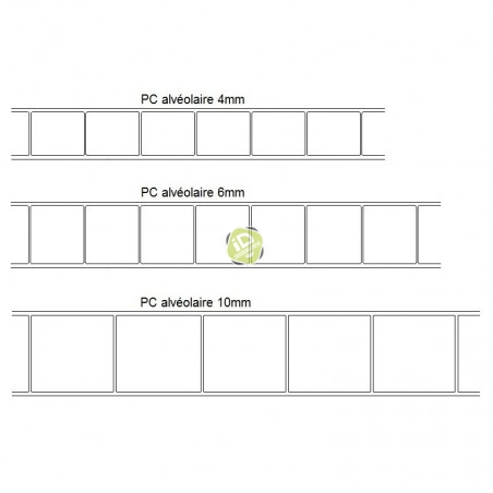 Polycarbonate Alvéolaire 4-6-10mm - Polycarbonate alvéolaire - 1