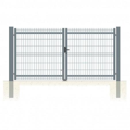 Portail grillagé GRIL200 mailles 200x50 - Portails grillagés - 1