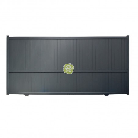 Portail / Portillon Alu DUMET Lames Verticales 100 - Portails & Portillons pleins en aluminium - 1 Portail / Portillon Alu DUMET Lames Verticales 100 - Portails & Portillons pleins en aluminium - 1