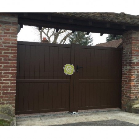 Portail / Portillon Alu DUMET Lames Verticales 100 - Portails & Portillons pleins en aluminium - 3 Portail / Portillon Alu DUMET Lames Verticales 100 - Portails & Portillons pleins en aluminium - 3