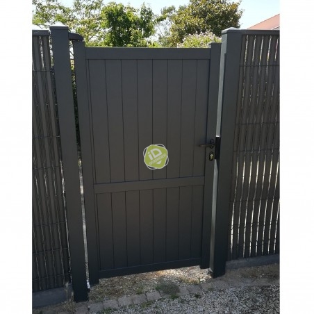 Portail / Portillon Alu DUMET Lames Verticales 100 - Portails & Portillons pleins en aluminium - 2 Portail / Portillon Alu DUMET Lames Verticales 100 - Portails & Portillons pleins en aluminium - 2