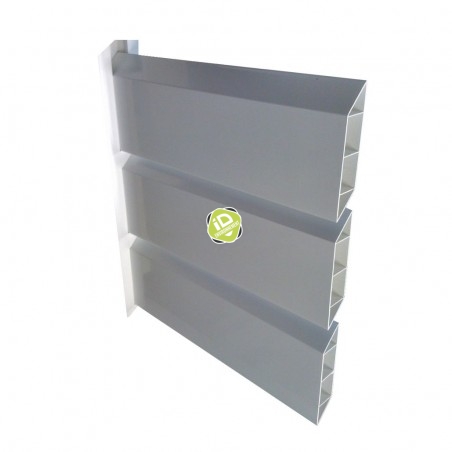 Portillon PVC Brise-Vue Cadre alu intégré - Portails & Portillons ajourés en PVC - 3 Portillon PVC Brise-Vue Cadre alu intégré - Portails & Portillons ajourés en PVC - 3