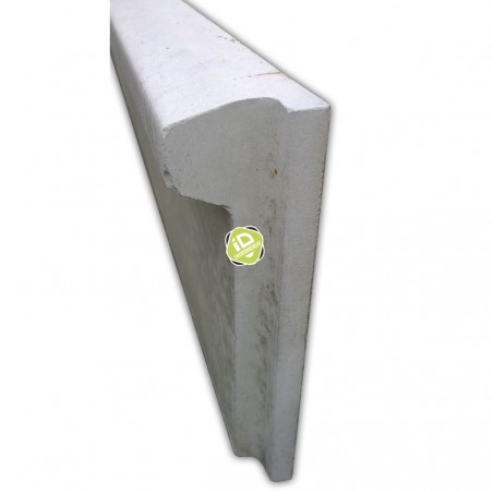 Plaque de soubassement en béton GRIF ou CLIP longueur 2,50m - Accessoires pour clôtures rigides - 2