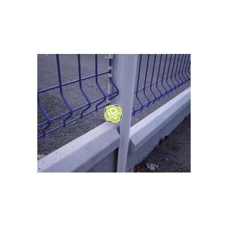 Plaque de soubassement en béton GRIF ou CLIP longueur 2,50m - Accessoires pour clôtures rigides - 3