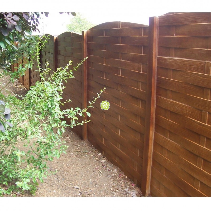 Poteau béton INTERMÉDIAIRE pour Simple face - Clôture béton imitation BOIS SIMPLE FACE - 8