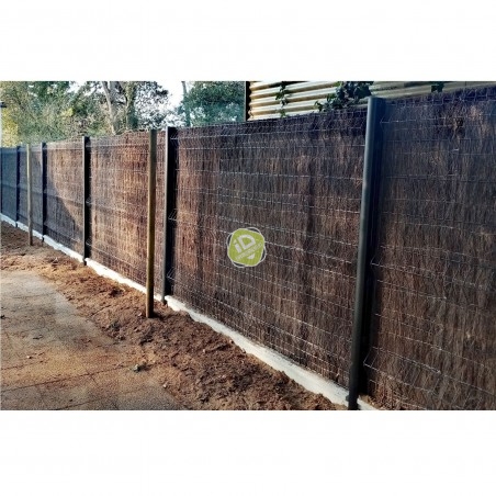 Poteau Aluminium à feuillures de 45mm - Clôtures en brande - 4 Poteau Aluminium à feuillures de 45mm - Clôtures en brande - 4