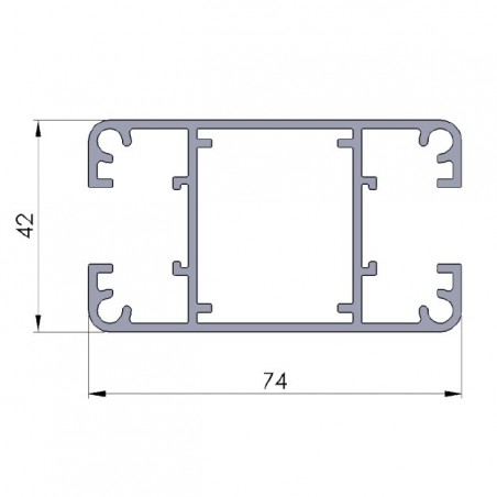 Poteau Alu pour clôture ajourée - Pack complet avec platine - Clôtures ajourées en aluminium - 4