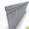 ID-Environnement - Kit d'occultation (brise-vue) en pvc rigide - Blanc grisé - Grillage rigide