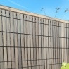 ID-Environnement - Kit d'occultation (brise-vue) en pvc rigide - Bois grisé