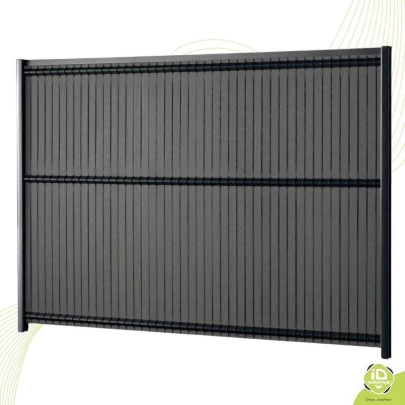 ID-Environnement - Kit d'occultation (brise-vue) en Composite / Alu - Panneau entier