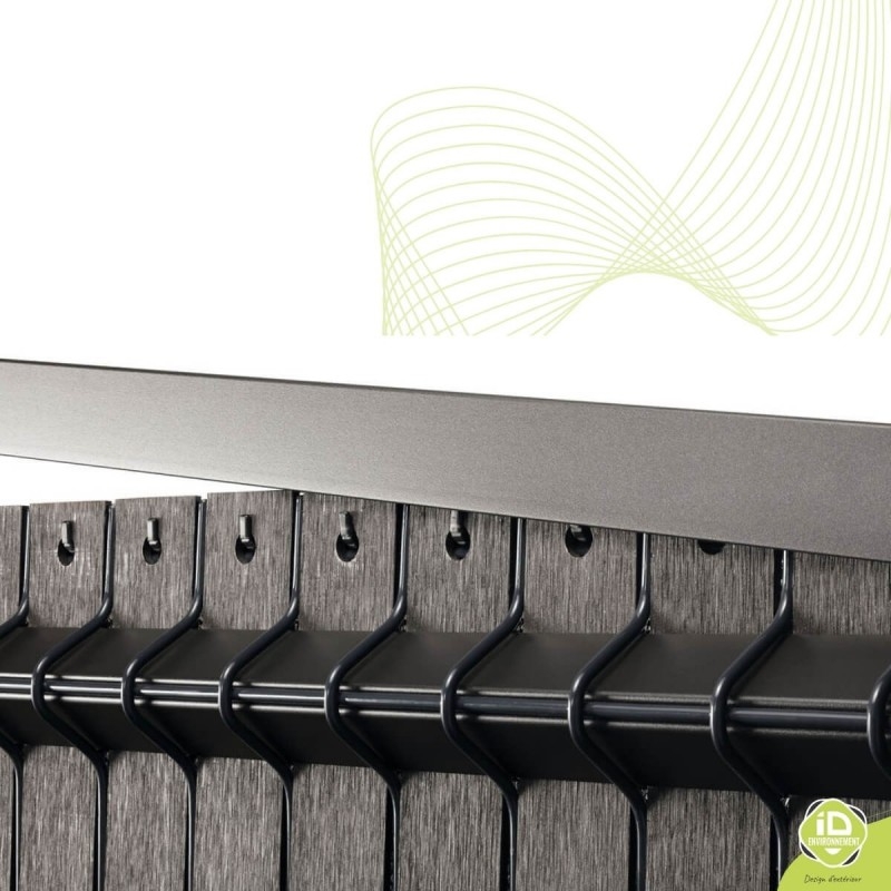 ID-Environnement - Kit d'occultation (brise-vue) en Composite / Alu - Clip de finition