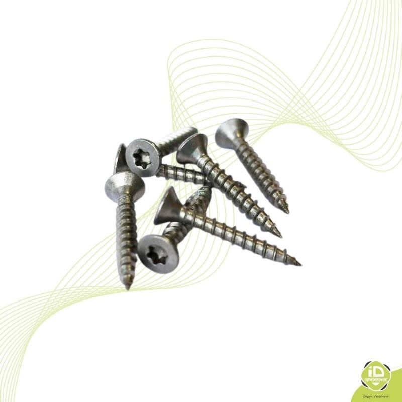 ID-Environnement - Lot 200 Vis Inox A2 3 x 20mm pour Kit Bois 8mm