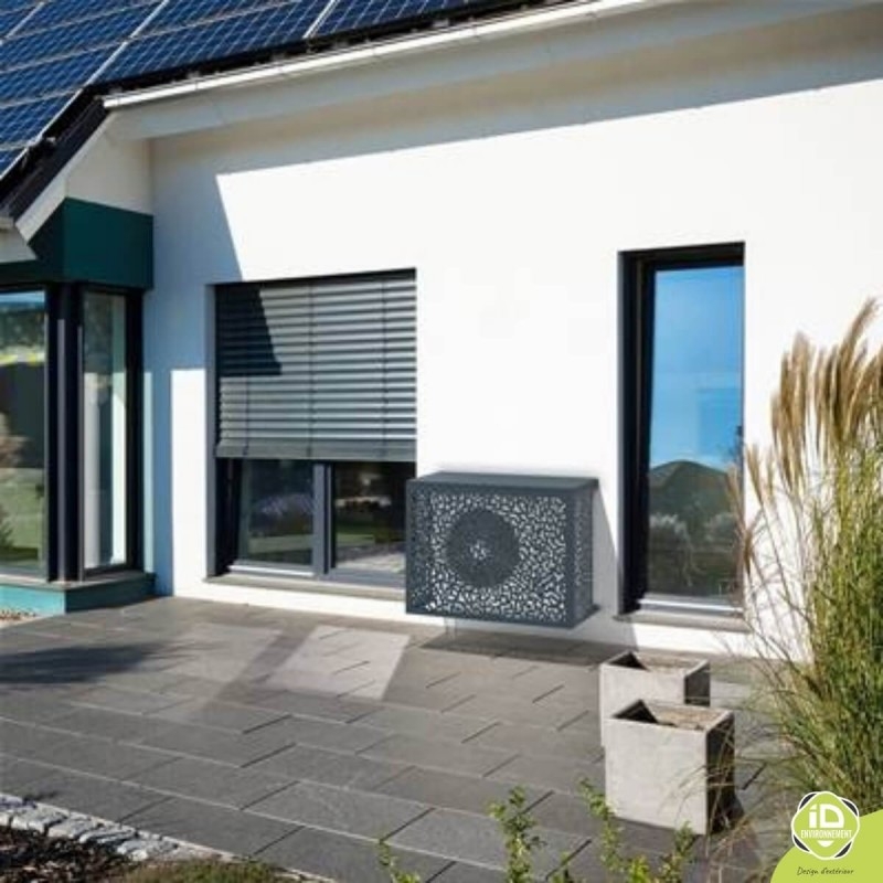 Cache climatisation et pompe à chaleur mural | ID Environnement