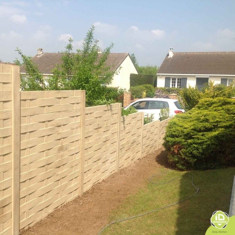 Cloture Beton Imitation Bois Point Pnull