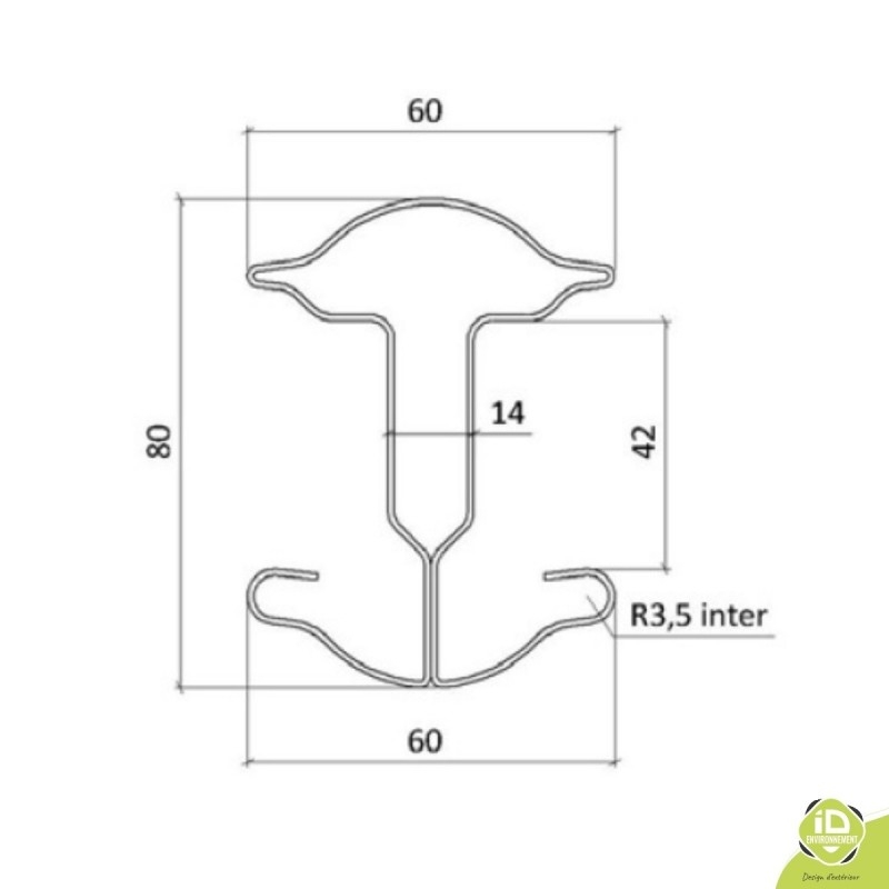 poteau-grif-a-sceller-couleurs-standards-a-encoches-schema
