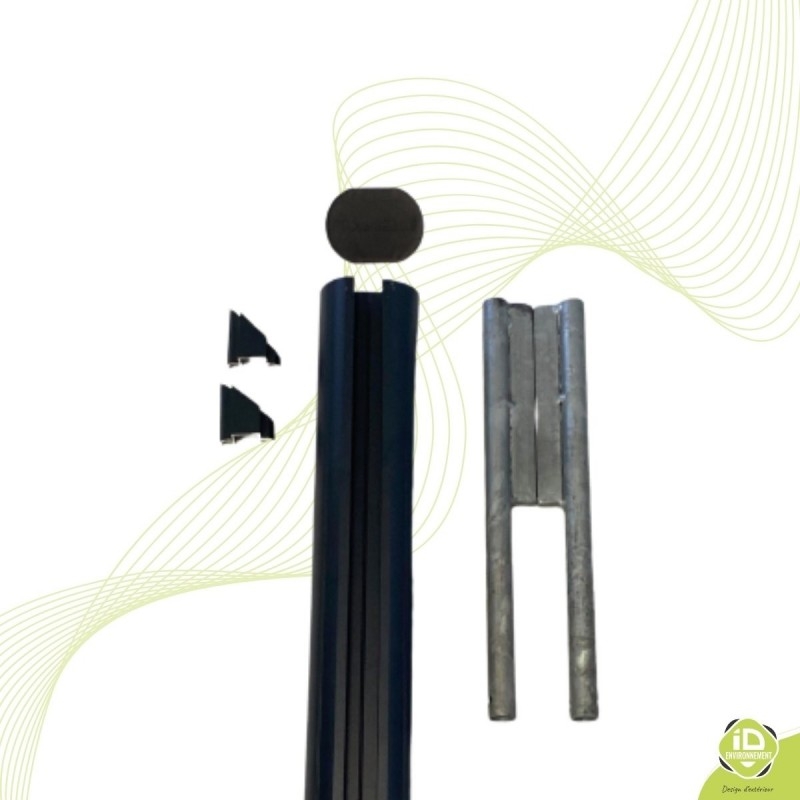 poteau-alu-tube-sceller