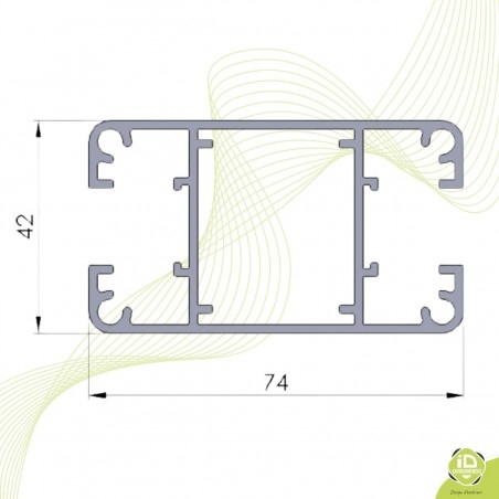 poteau-alu-cloture-brise-vue-platine-section poteau-alu-cloture-brise-vue-platine-section