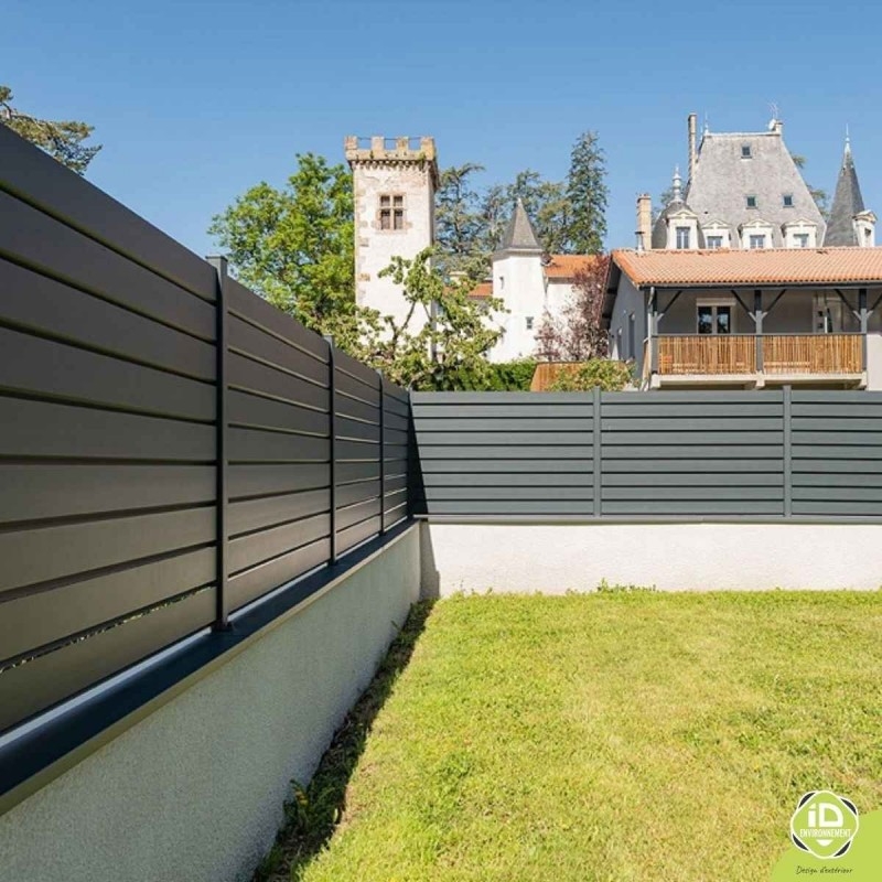 Cl ture Aluminium Brise vue 130mm PRO Sur mesure ID Environnement cl-ture-aluminium-brise-vue-130mm-pro-sur-mesure-id-environnement
