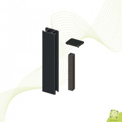 poteau-alu-cloture-pleine-tube-sceller-capuchon