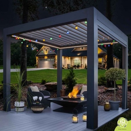 pergola-bioclimatique-autoportee-nuit pergola-bioclimatique-autoportee-nuit