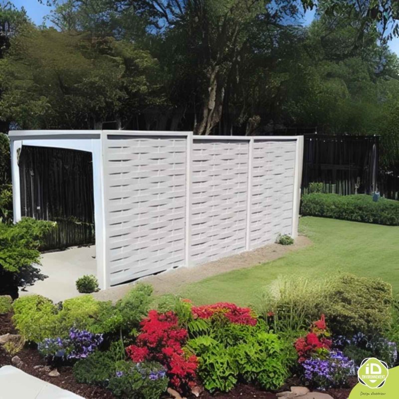 Cloture-béton-imitation-Bois-carport