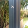 poteau-aluminium-cloture-pleine-bois-feuillure-finition poteau-aluminium-cloture-pleine-bois-feuillure-finition
