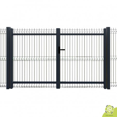 portail-grillage-treillis-mailles-200x55-gris portail-grillage-treillis-mailles-200x55-gris