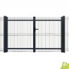 portail-grillage-treillis-mailles-200x55-gris portail-grillage-treillis-mailles-200x55-gris