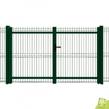 portail-grillage-treillis-mailles-200x55-vert portail-grillage-treillis-mailles-200x55-vert
