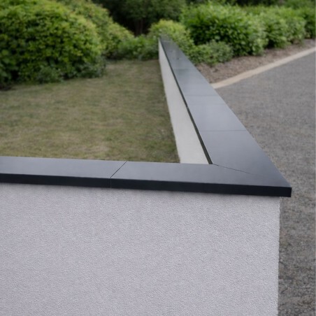 Couvertine d’angle aluminium muret extérieur