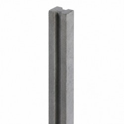 Poteau intermédiaire en béton gris pour clôture béton