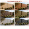 Poteau de finition pour clôture béton disponible en coloris ton pierre, bois, brun, vert, gris et anthracite.