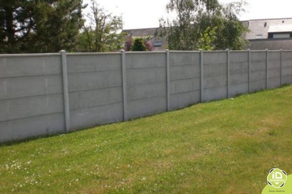 Plaques beton cloture
