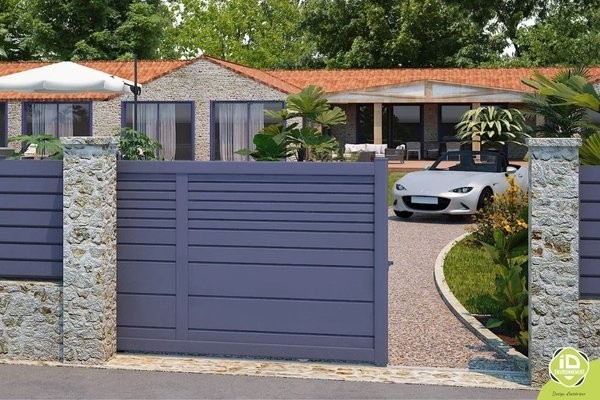 Portails coulissants en alu